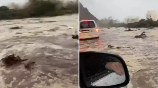 Hopa-Kemalpaşa arasındaki Karadeniz Sahil Yolu göle döndü