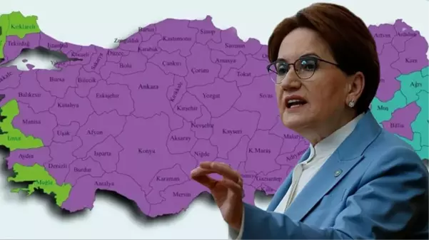 Akşener'i kara kara düşündüren harita! İttifak olmadan sadece 1 ilçede seçim kazanabiliyor