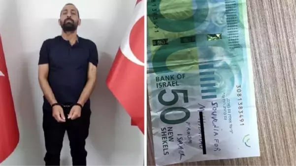 Türkiye'de yakalanan DEAŞ'lı teröristin cebinden İsrail parası çıktı! Üzerine bir de not düşmüşler