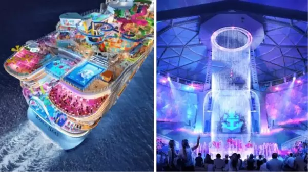 Titanik'in 5 katı! Dünyanın en büyük yolcu gemisi 'Icon of the Seas' denize açıldı