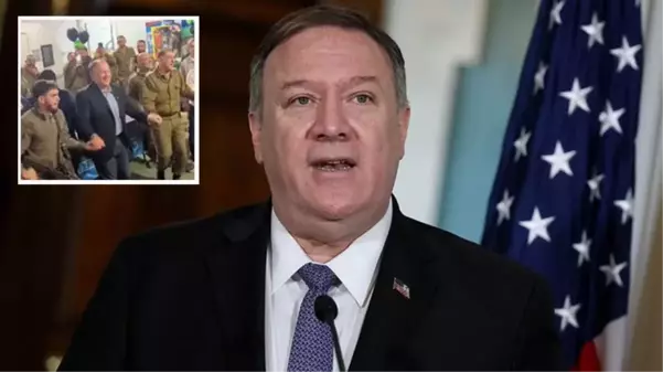 Eski ABD Dışişleri Bakanı Pompeo, Gazze'de İsrail askerleriyle dans etti