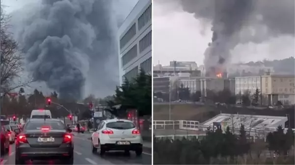 İTÜ'de yangın paniği! Dumanlar gökyüzünü kapladı