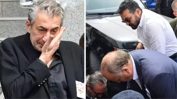 Erkan Petekkaya'nın babası son yolculuğuna uğurlandı! Saruhan Hünel cenazede bir vatandaşa çarptı