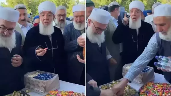 Menzil şeyhinden ikram uyarısı: Başkasının hakkına giriyorsunuz, 1 tane alın