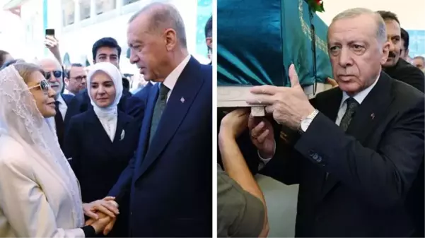 Cumhurbaşkanı Erdoğan, Özer Uçuran Çiller'in cenaze törenine katıldı