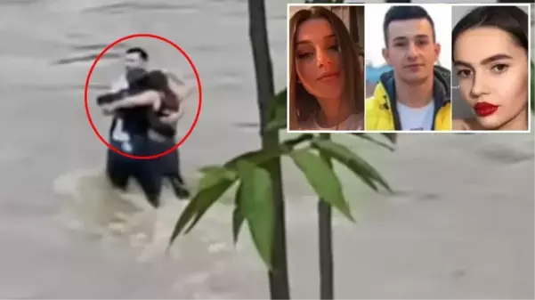 Sel 3 arkadaşı hayattan kopardı! Birbirlerine sarıldıktan saniyeler sonra akıntıya kapıldılar