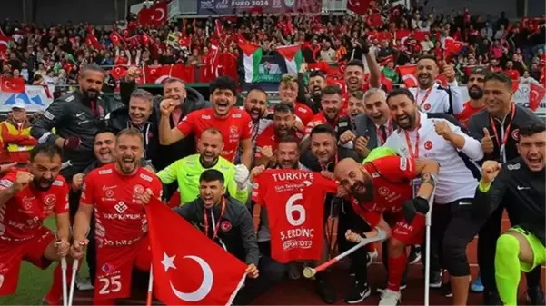 Türkiye Ampute Futbol Milli Takımı üst üste 3'üncü kez Avrupa şampiyonu