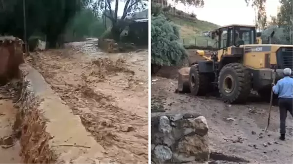 Van'ın Başkale ilçesini sağanak vurdu: Ahırlar ve tandırevleri su altında kaldı