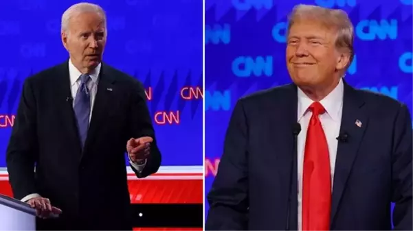 Biden ve Trump canlı yayında karşı karşıya! Anketin galibi ezici üstünlükle Trump oldu