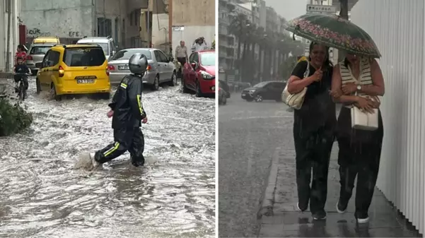 İzmir ve Kütahya'yı sağanak vurdu! Evler ve sokaklar su altında kaldı