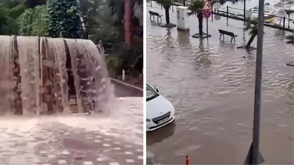 Bursa'da yollar dereye, merdivenler şelaleye döndü