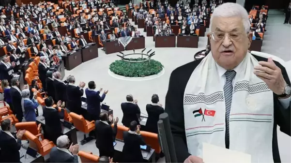 Mahmud Abbas'ın Türk halkına teşekkürü AK Parti ve MHP sıraları tarafından ayakta alkışlandı