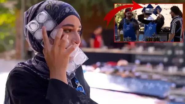 MasterChef yarışmacısının yüzüne kızgın yağ döküldü