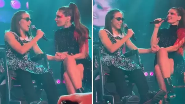 Ceyda Düvenci'nin kızı Melisa ile Nil Karaibrahimgil aynı sahneyi paylaştı