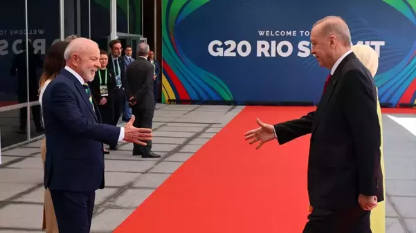 Cumhurbaşkanı Erdoğan, G20 Liderler Zirvesi resmi karşılama törenine katıldı