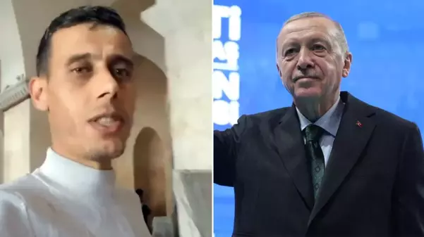 Halep'te Emevi Camii'nde namaz kılıp Erdoğan'a teşekkür etti