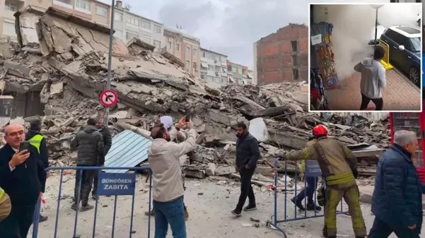 İstanbul'da 5 katlı bina yıkım çalışması sırasında çöktü