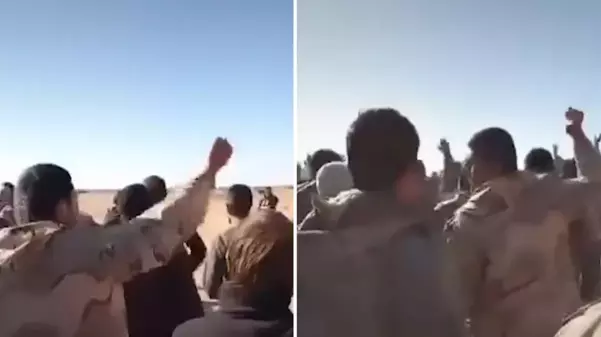 Irak'a kaçan Esad güçleri protesto düzenledi! Talepleri geri dönmek