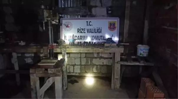 Rize'de silah imalatı ve kaçak silah satışı operasyonu