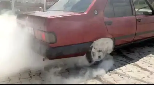 Son dakika haberi... Jandarma drift atan sürücüyü suçüstü yaptı