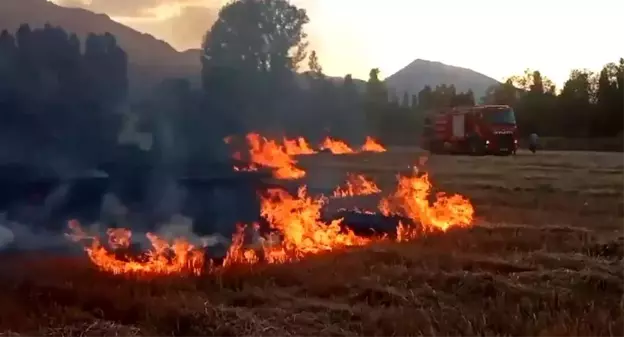 Erzincan'da Anız Yangını Kontrol Altına Alındı