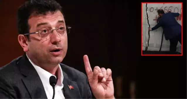 Ekrem İmamoğlu, İBB Meclisi'nden Melen Barajı'ndaki çatlakları gösterdi