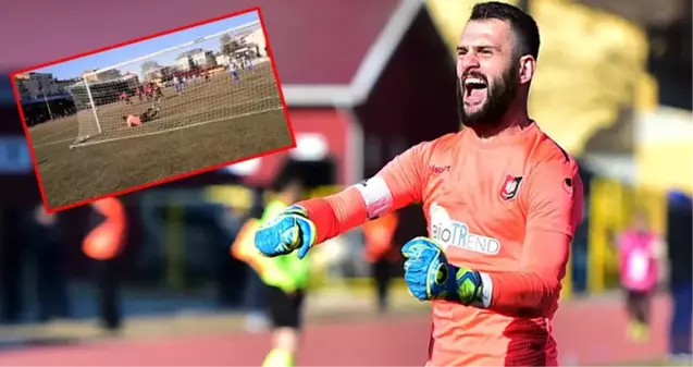 Uşakspor - Ergene Velimeşespor maçında penaltı 3 kez tekrarlandı, topu defans oyuncusu kurtardı