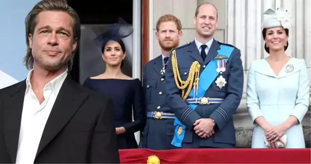 Brad Pitt'in Meghan Markle göndermesi Prens William ve Kate Middleton'ı kahkahaya boğdu