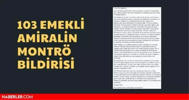 104 emekli amiral bildirisi tam metni! 104 emekli amiral bildirisi hakkında detaylar...