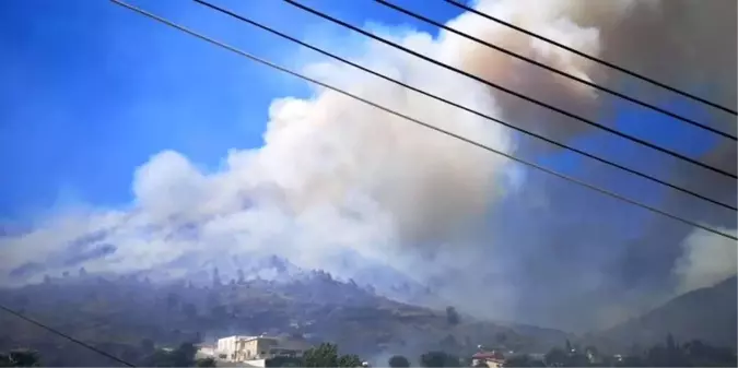 Güney Kıbrıs'ta yangın paniği