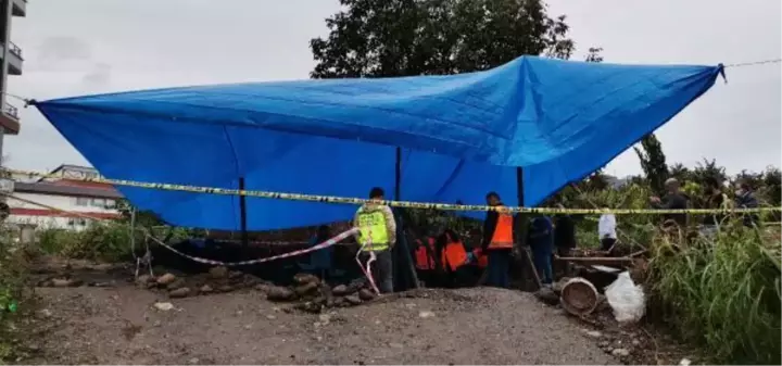 ORDU'DA YOL ÇALIŞMASINDA 'TARİHİ KALINTI' HEYECANI