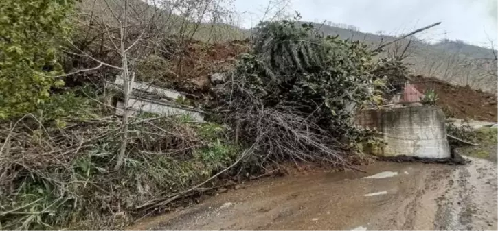 ORDU'DA HEYELAN; YIKILAN EVİN ALTINDA KALMAKTAN SANİYELERLE KURTULDULAR