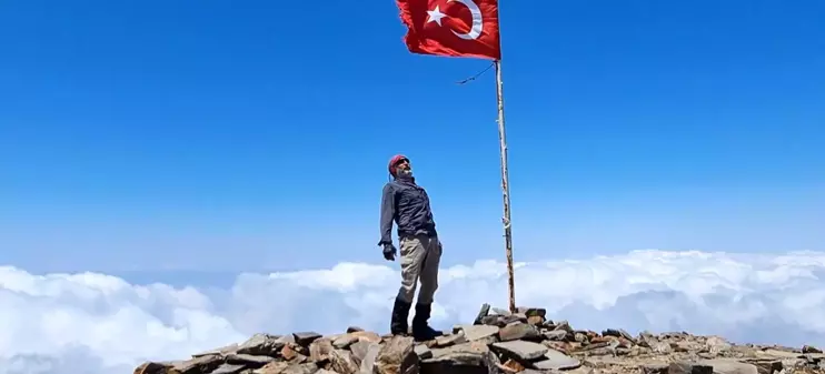 Amanos Dağları'nın zirvesine solo tırmanış yaptı