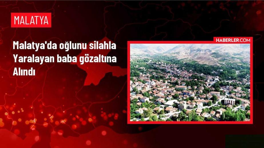 Malatya'da oğlunu silahla yaralayan baba gözaltına alındı