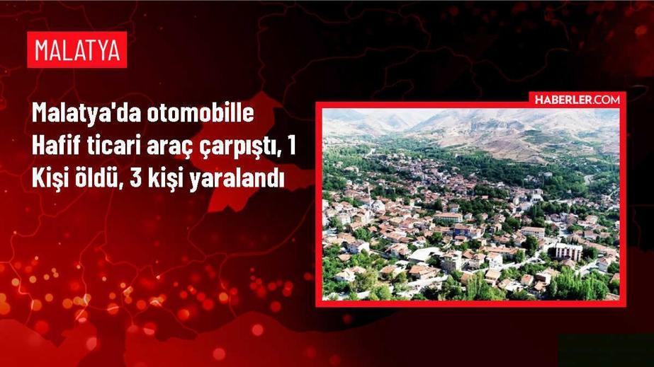 Malatya'da otomobil ile hafif ticari araç çarpıştı: 1 ölü, 3 yaralı