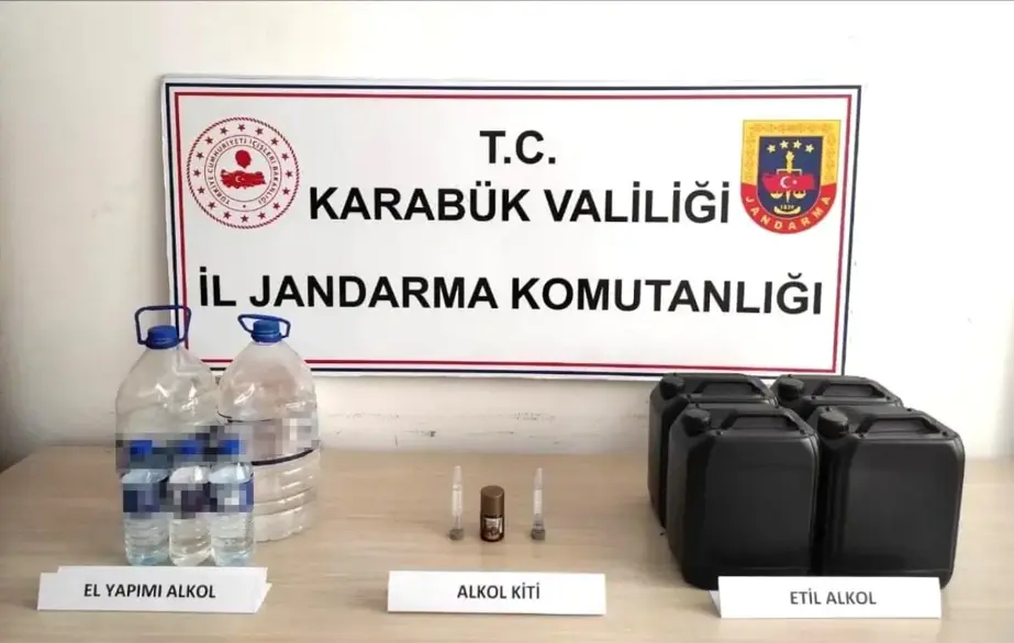 Karabük'te Sahte Alkol Operasyonu: 6 Litre El Yapımı Alkol Ele Geçirildi