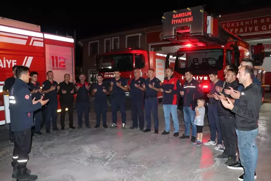 Samsun Büyükşehir Belediyesi Bolu'daki Yangın Söndürme Çalışmalarına Destek Veriyor