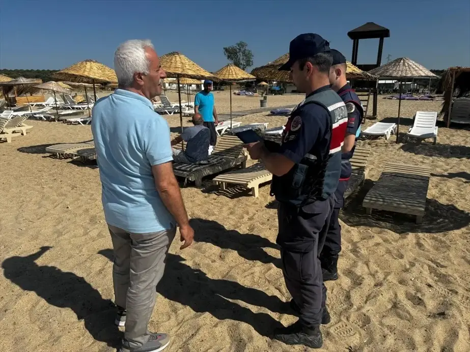 Edirne'de turizm jandarması sahillerde denetimlerini sürdürüyor