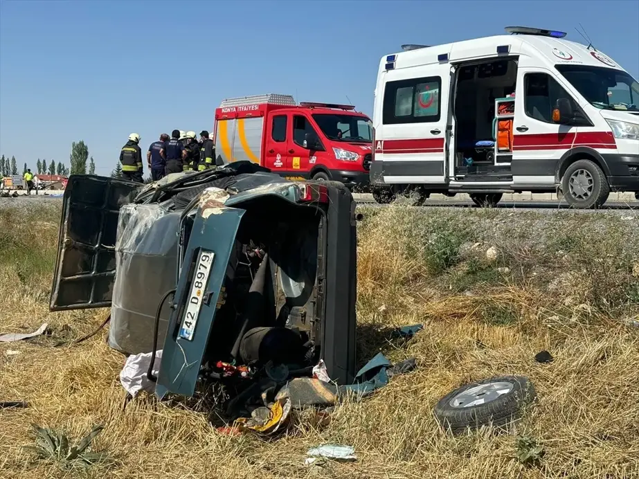 Konya'da motosiklet kazası: Sürücü hayatını kaybetti