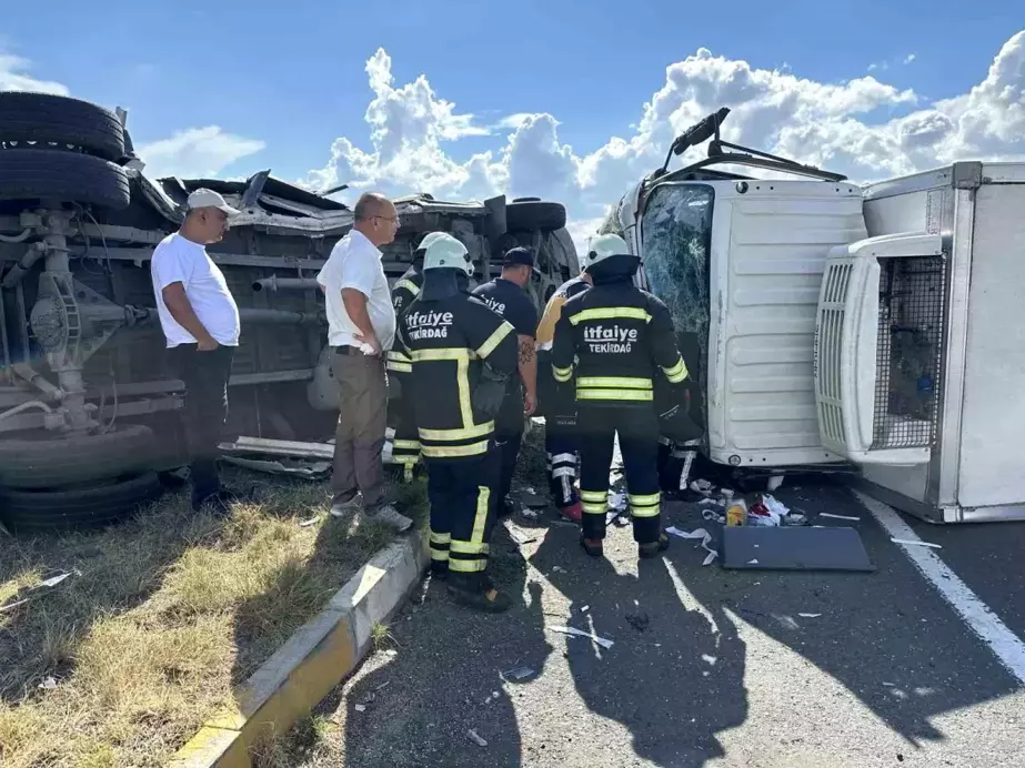 Tekirdağ'da trafik kazası: 2 kişi yaralandı