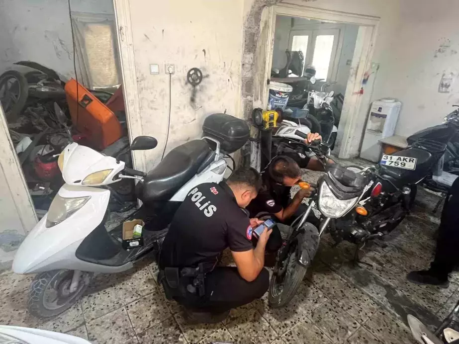 Hatay'da Motosiklet Tamircilerine Denetim