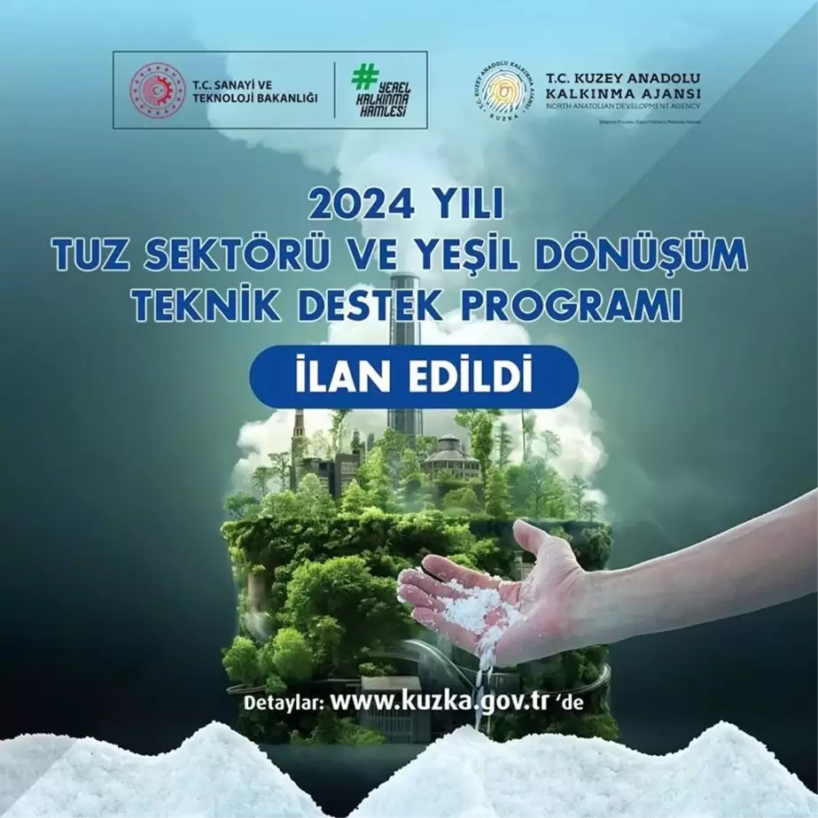 2024 Yılı Tuz Sektörü ve Yeşil Dönüşüm Teknik Destek Programı Çankırı'da İlan Edildi